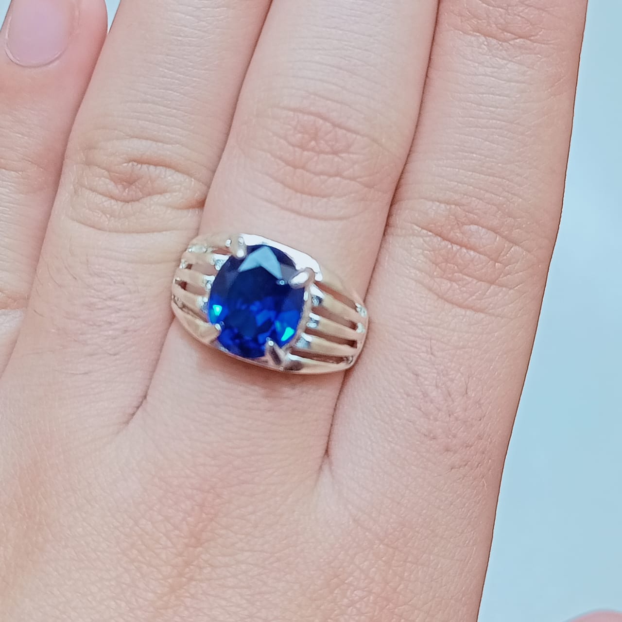 Neelam Female Ring | Step Cut | CODE N-20