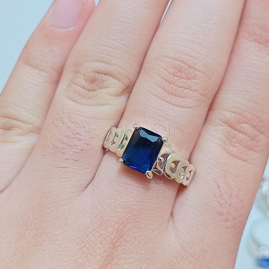 Neelam Female Ring | Step Cut | CODE N-21