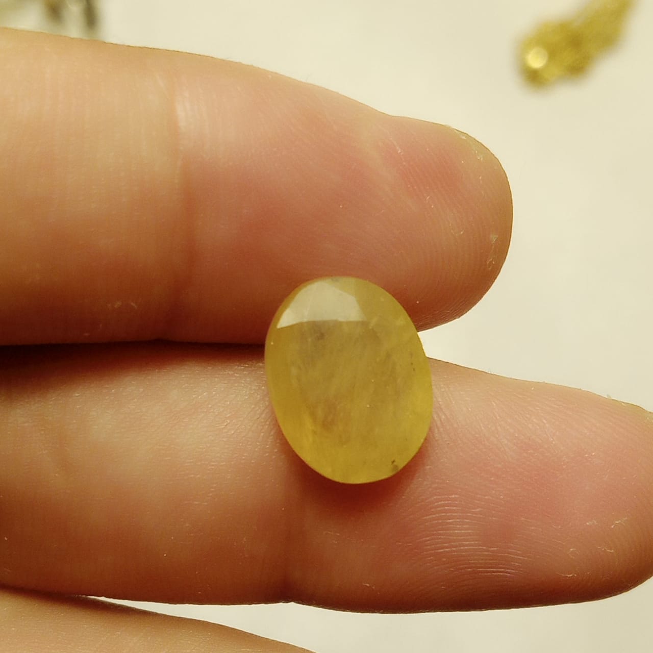 Pukhraj |  Yellow Sapphire | Step Cutt