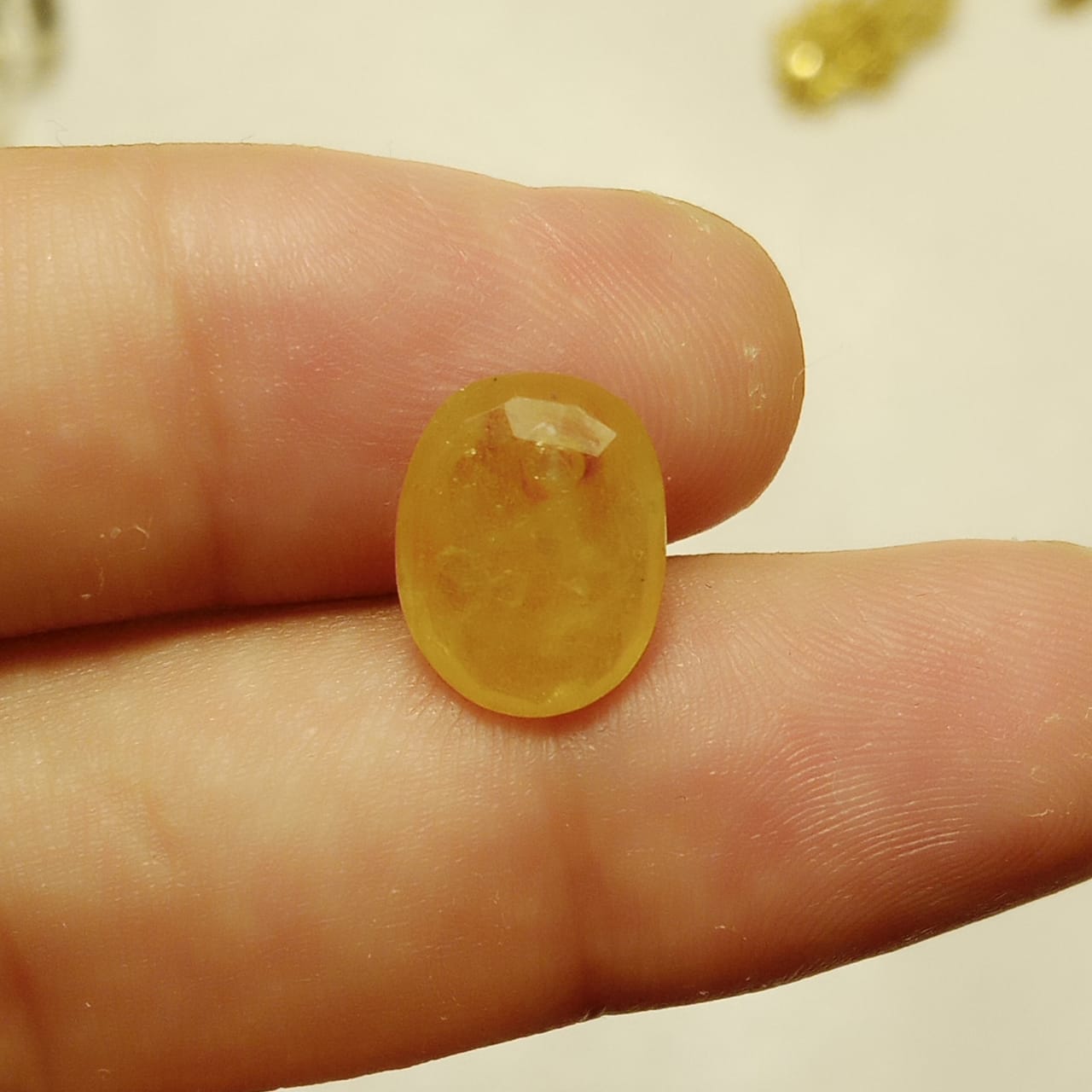 Pukhraj |  Yellow Sapphire | Step Cutt