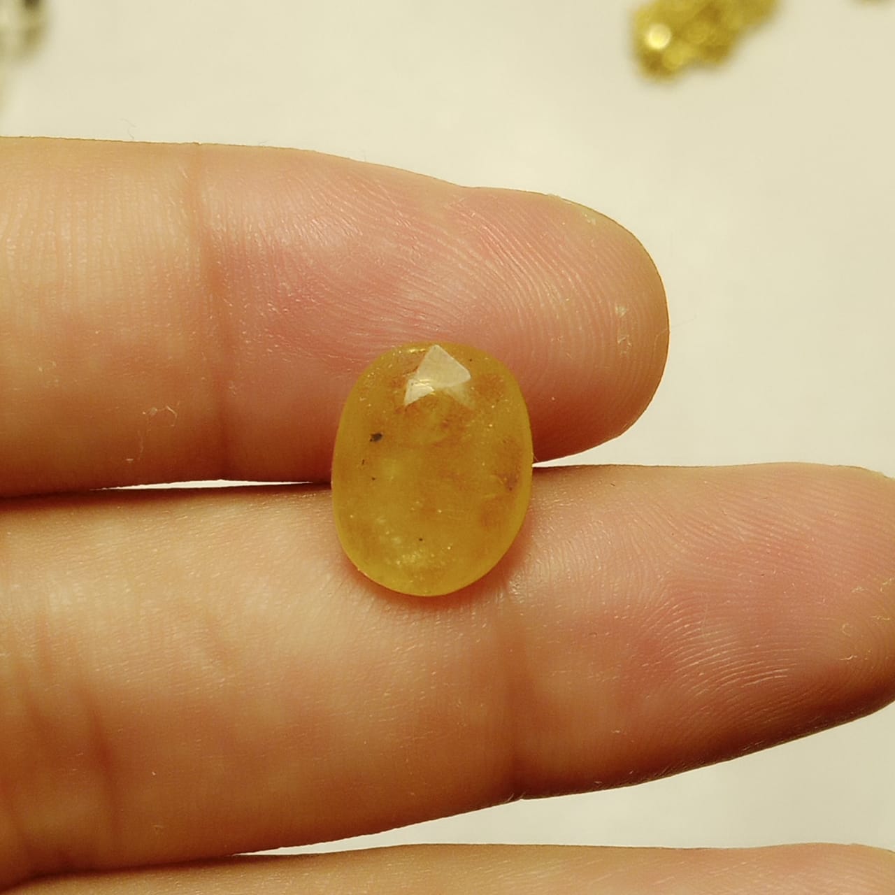 Pukhraj |  Yellow Sapphire | Step Cutt