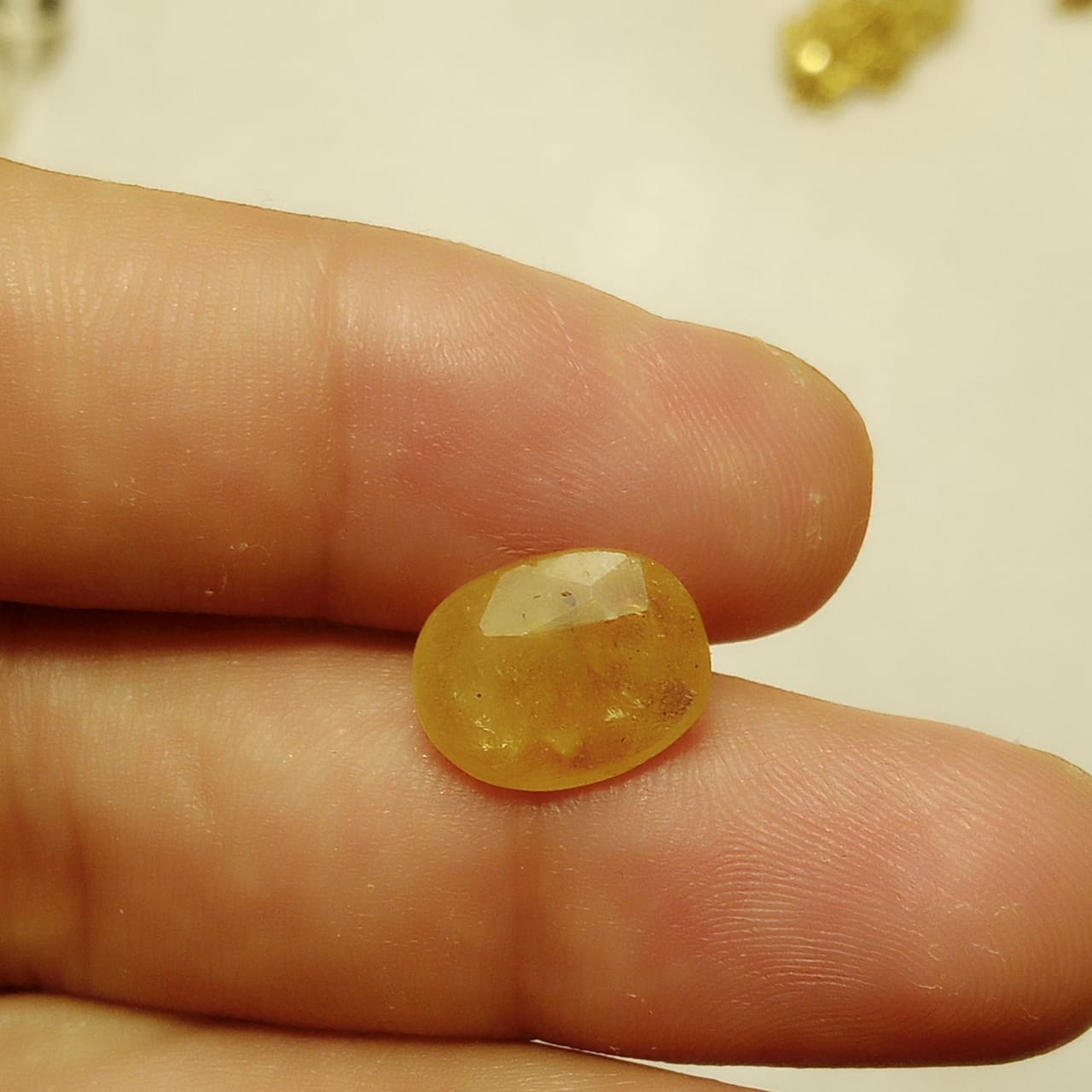 Pukhraj |  Yellow Sapphire | Step Cutt