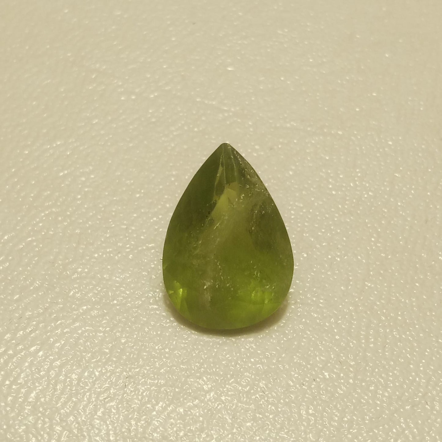 Peridot | Zabarjad stone | Pear shape | Step Cutting | 10.1 & 18.25 Carat