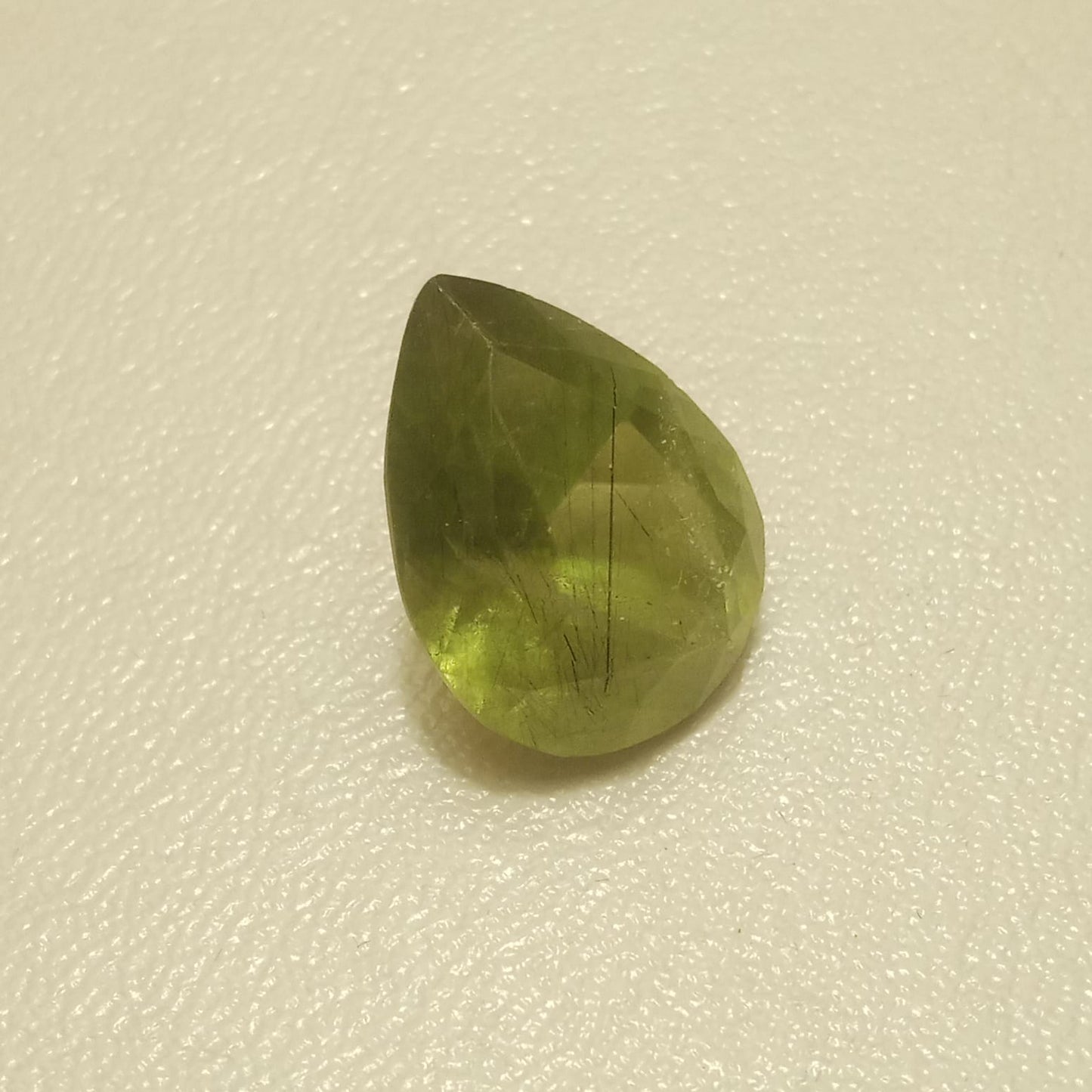 Peridot | Zabarjad stone | Pear shape | Step Cutting | 10.1 & 18.25 Carat