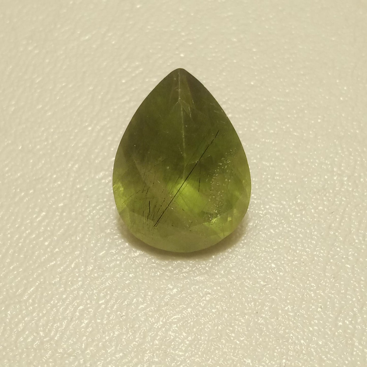 Peridot | Zabarjad stone | Pear shape | Step Cutting | 10.1 & 18.25 Carat