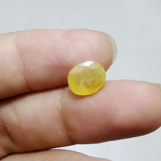 Pukhraj | Yellow Sapphire | Step Cut