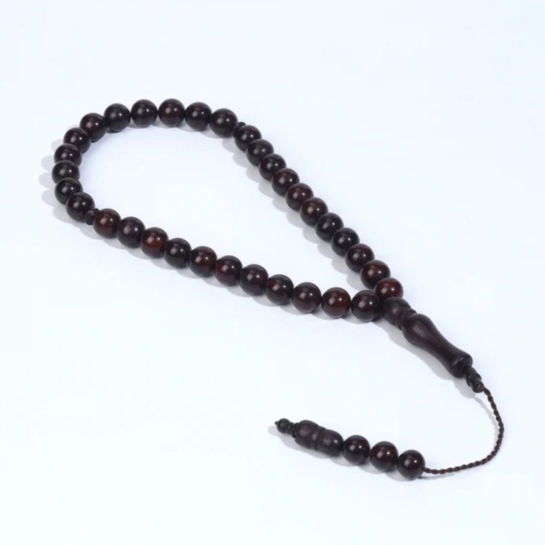 33 Beads 8mm Kuka Wood Rosary Prayer Beads Tasbeeh