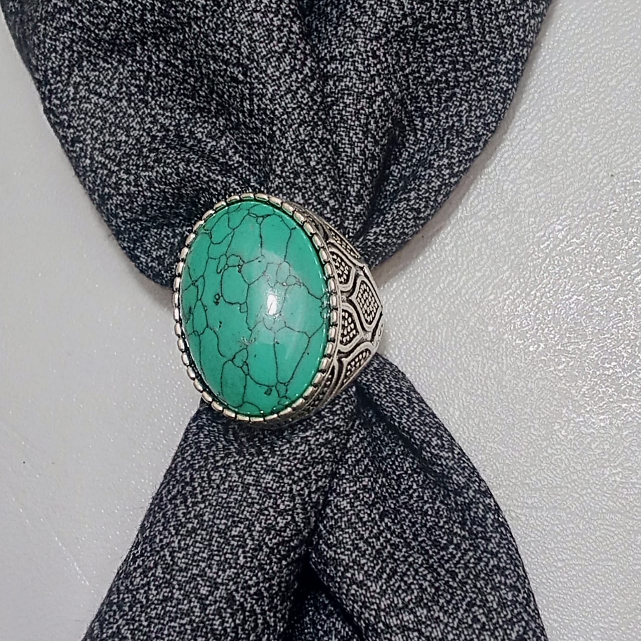 Hussaini Ferooza Ring | Cabashon Cut | Turkish Design