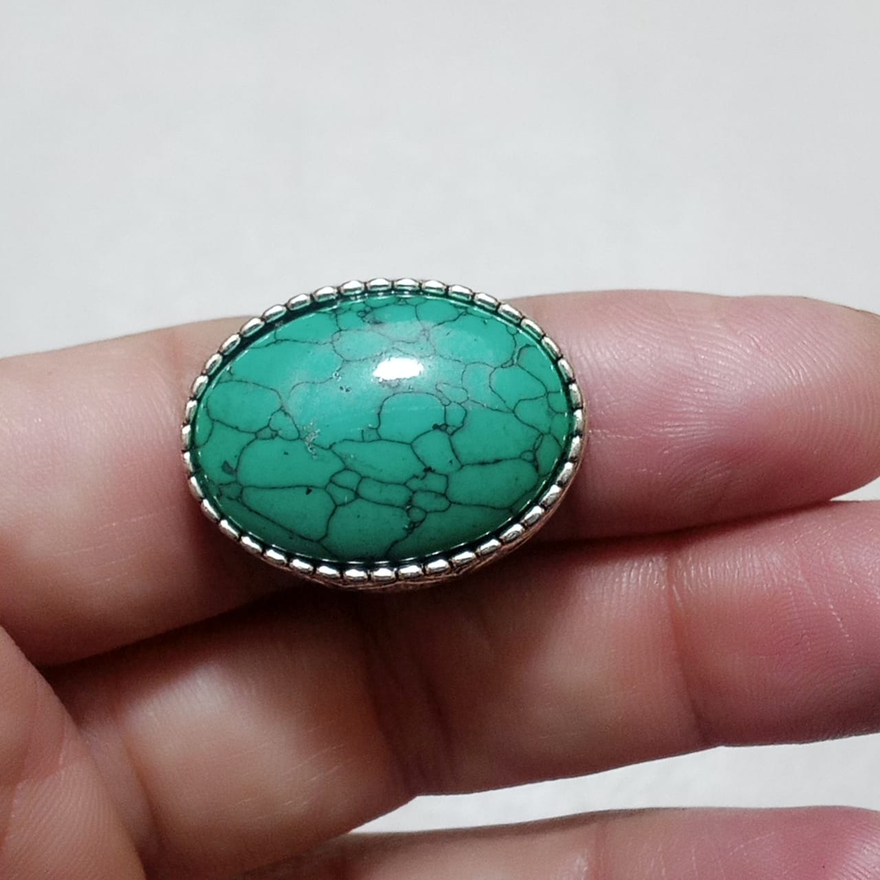 Hussaini Ferooza Ring | Cabashon Cut | Turkish Design