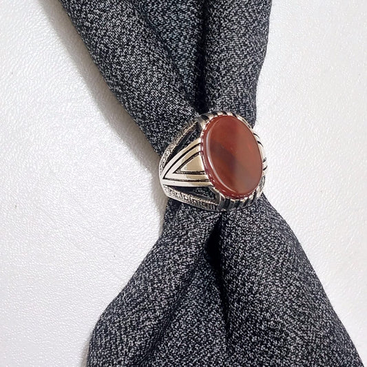 17 ct Yamni Aqeeq Ring | Agate Ring | Turkish style Ring