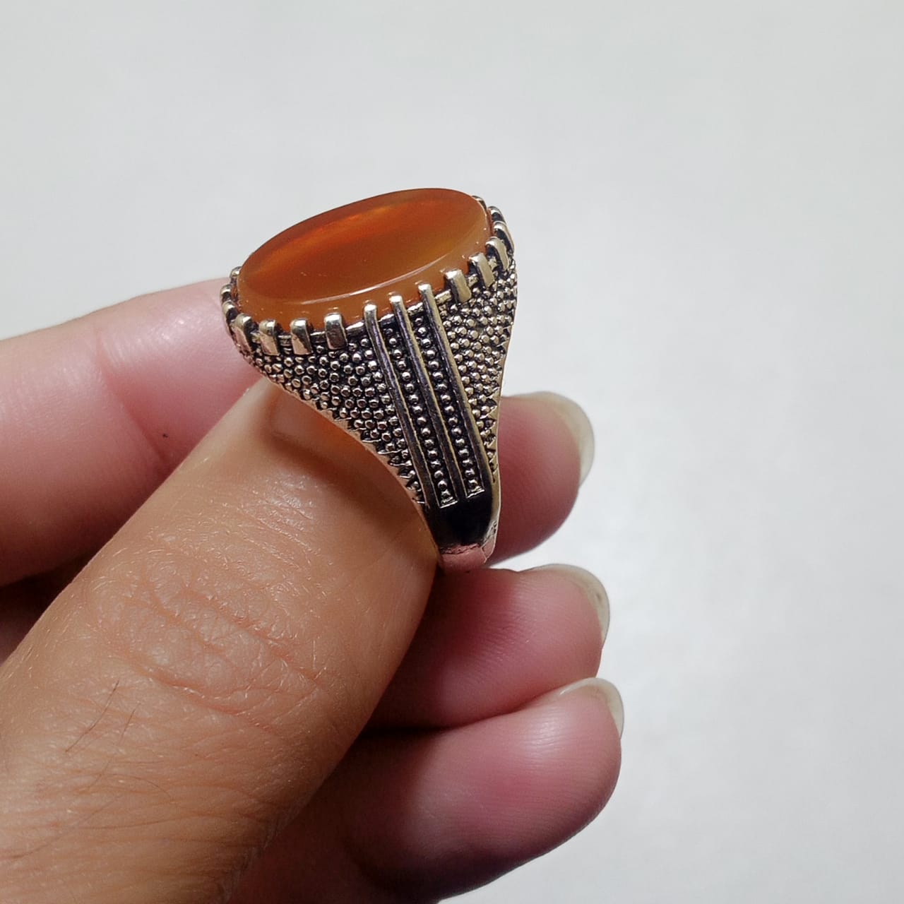 12 ct Yamni Aqeeq Ring | Agate Ring | Turkish style Ring