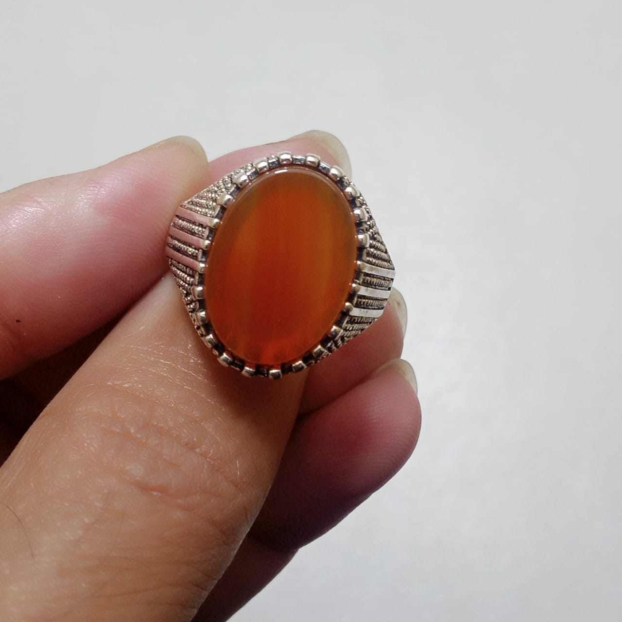 12 ct Yamni Aqeeq Ring | Agate Ring | Turkish style Ring