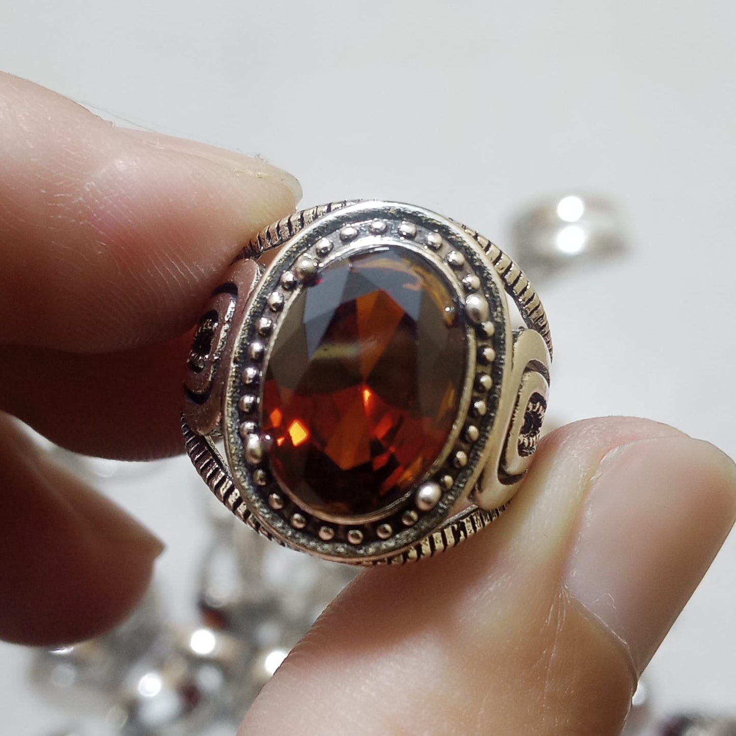 Yaqoot Ring | Step Cut Ruby | Turkish Style Ring