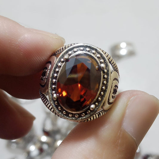Yaqoot Ring | Step Cut Ruby | Turkish Style Ring