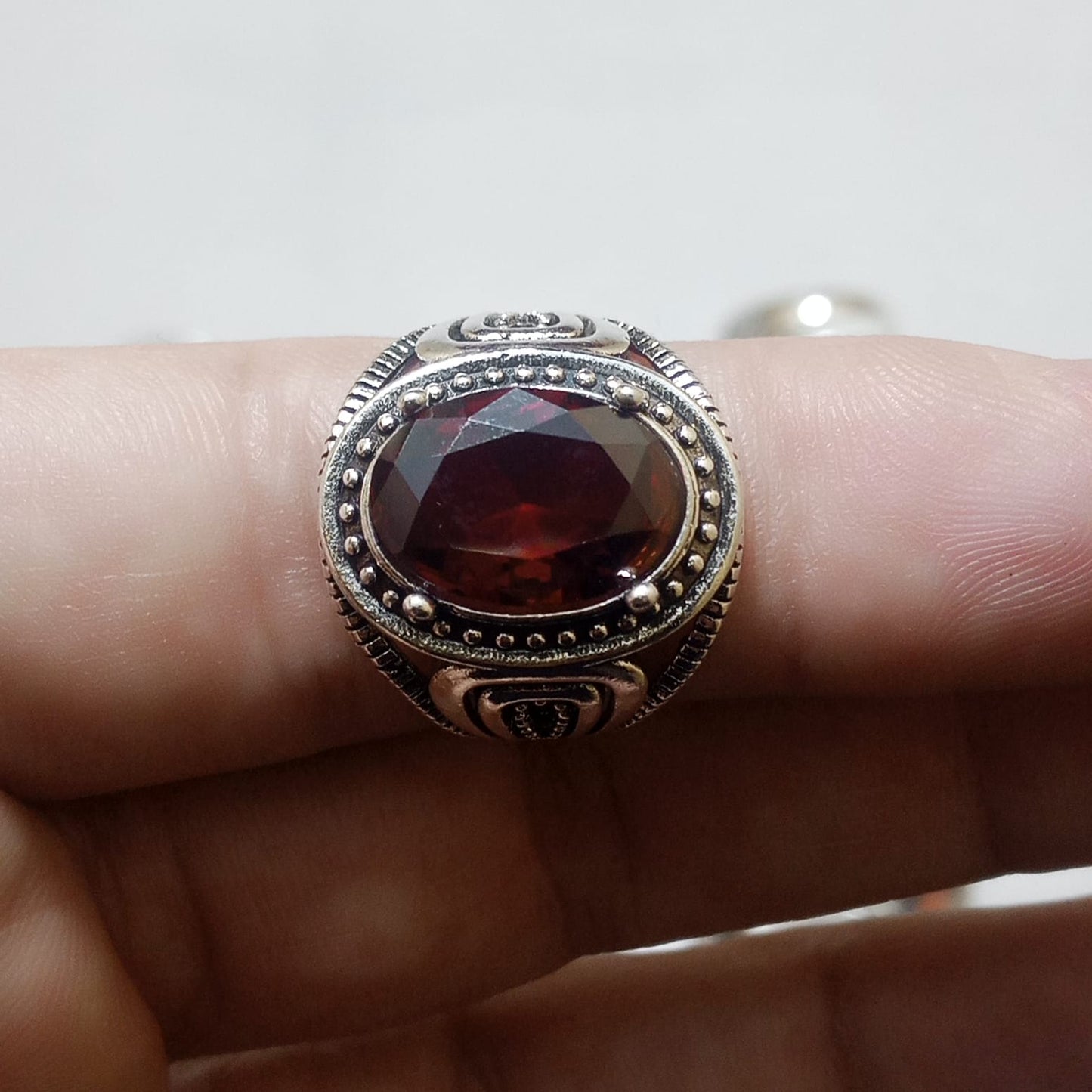 Yaqoot Ring | Step Cut Ruby | Turkish Style Ring