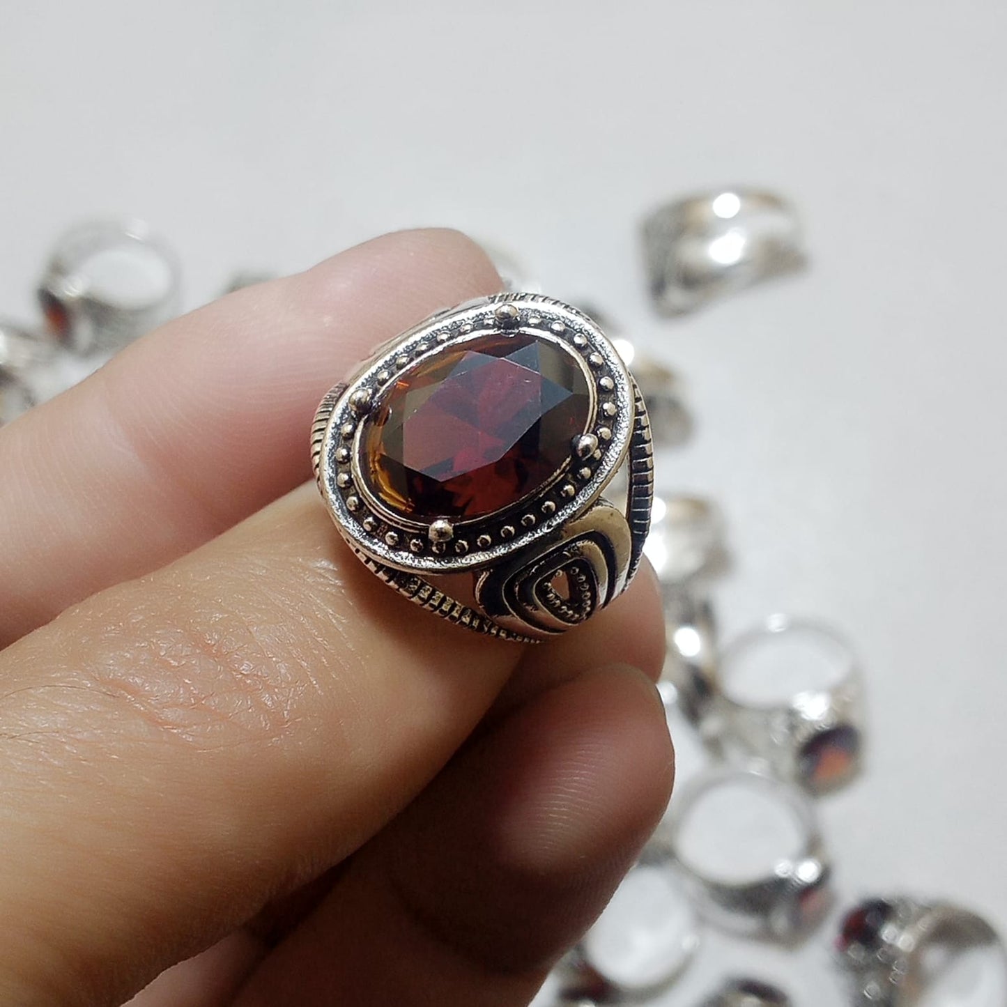 Yaqoot Ring | Step Cut Ruby | Turkish Style Ring