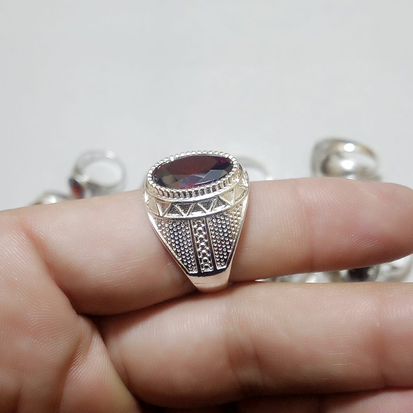 Yaqoot Ring | Step Cut Ruby | Turkish Style Ring