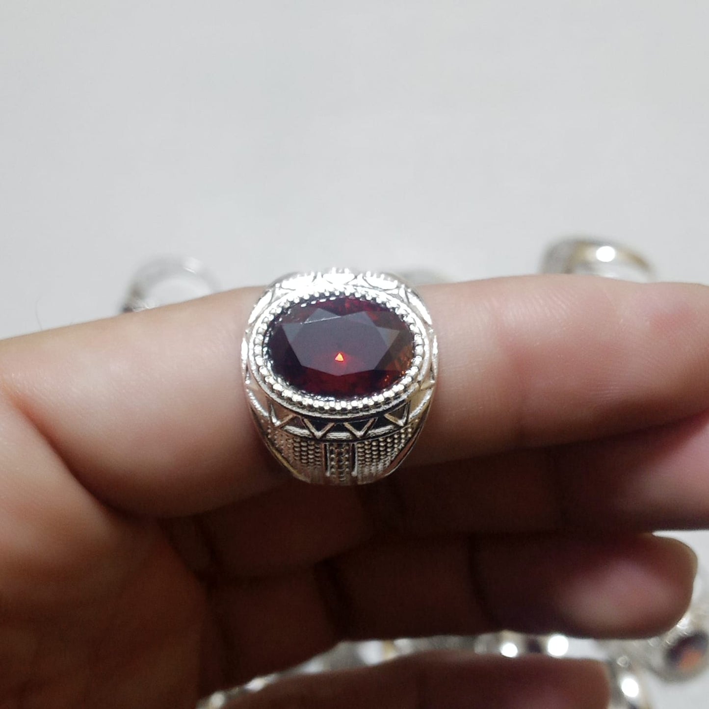 Yaqoot Ring | Step Cut Ruby | Turkish Style Ring