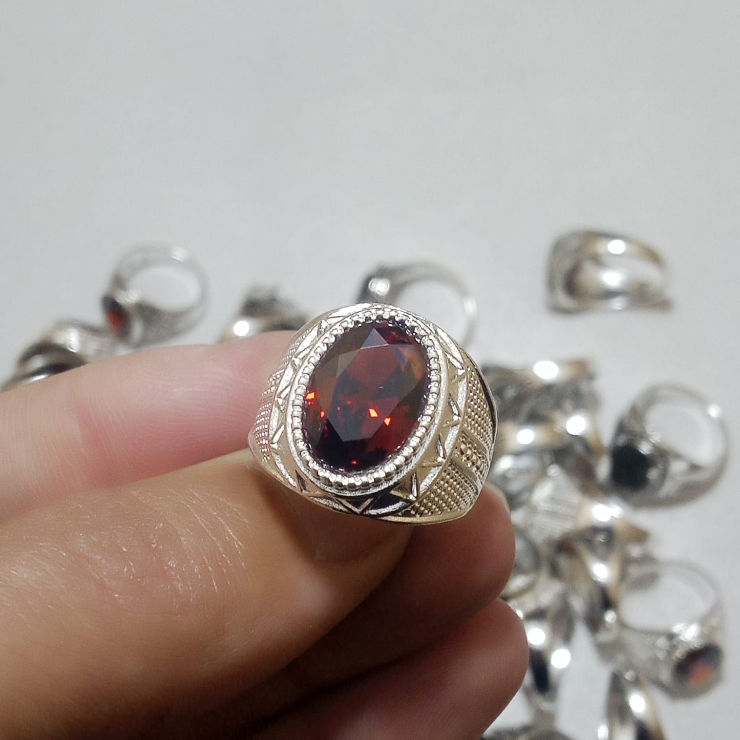 Yaqoot Ring | Step Cut Ruby | Turkish Style Ring