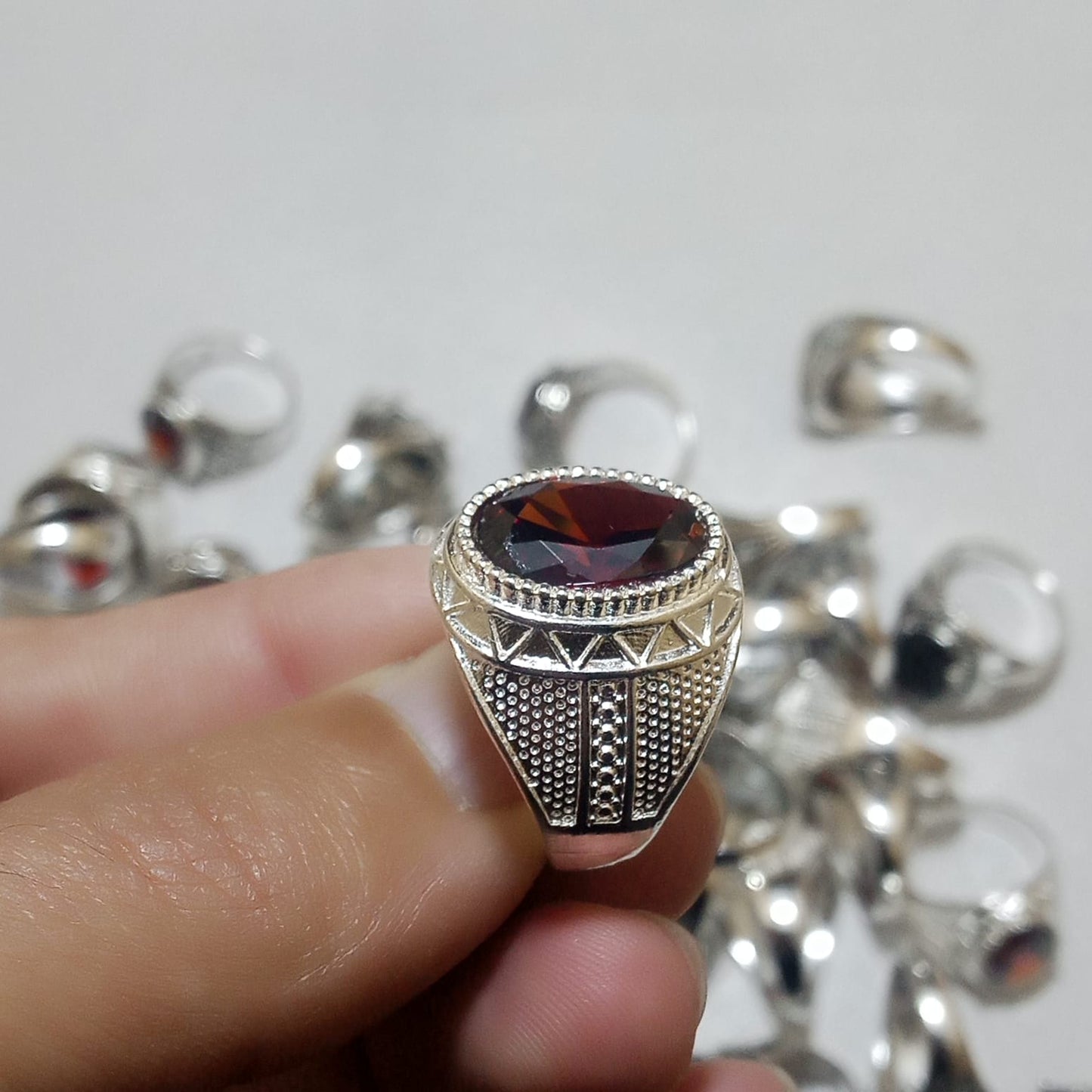 Yaqoot Ring | Step Cut Ruby | Turkish Style Ring
