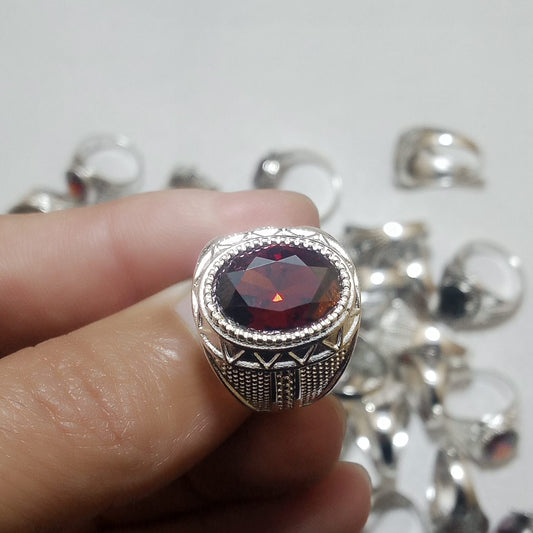 Yaqoot Ring | Step Cut Ruby | Turkish Style Ring