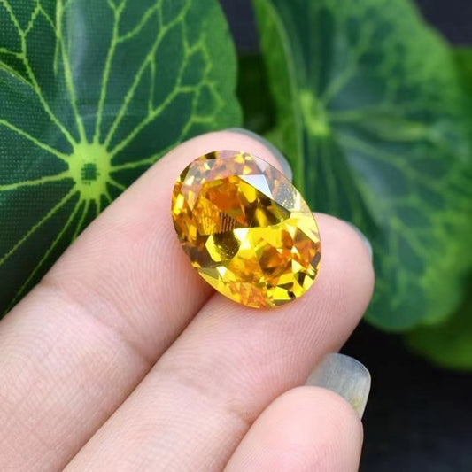 Pukhraj  | Golden Yellow Sapphire | Step Cutting