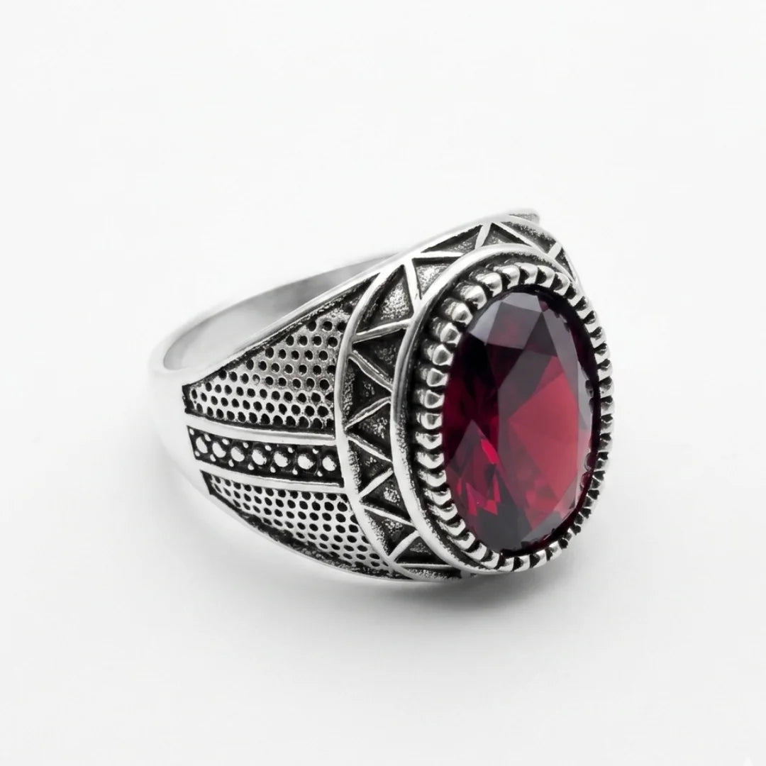 8 Carat Yaqoot Ring | Step Cut Ruby | Turkish Style Ring