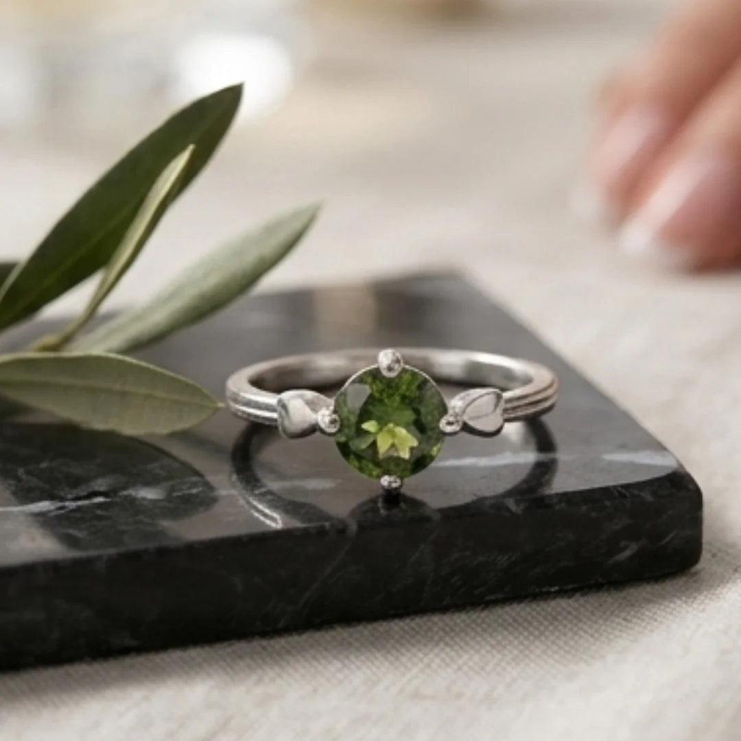 Emerald Female Ring | Step Cut Zamrud  | CODE E-14