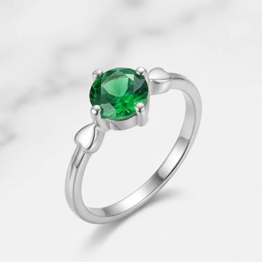 Emerald Female Ring | Step Cut Zamrud  | CODE E-14