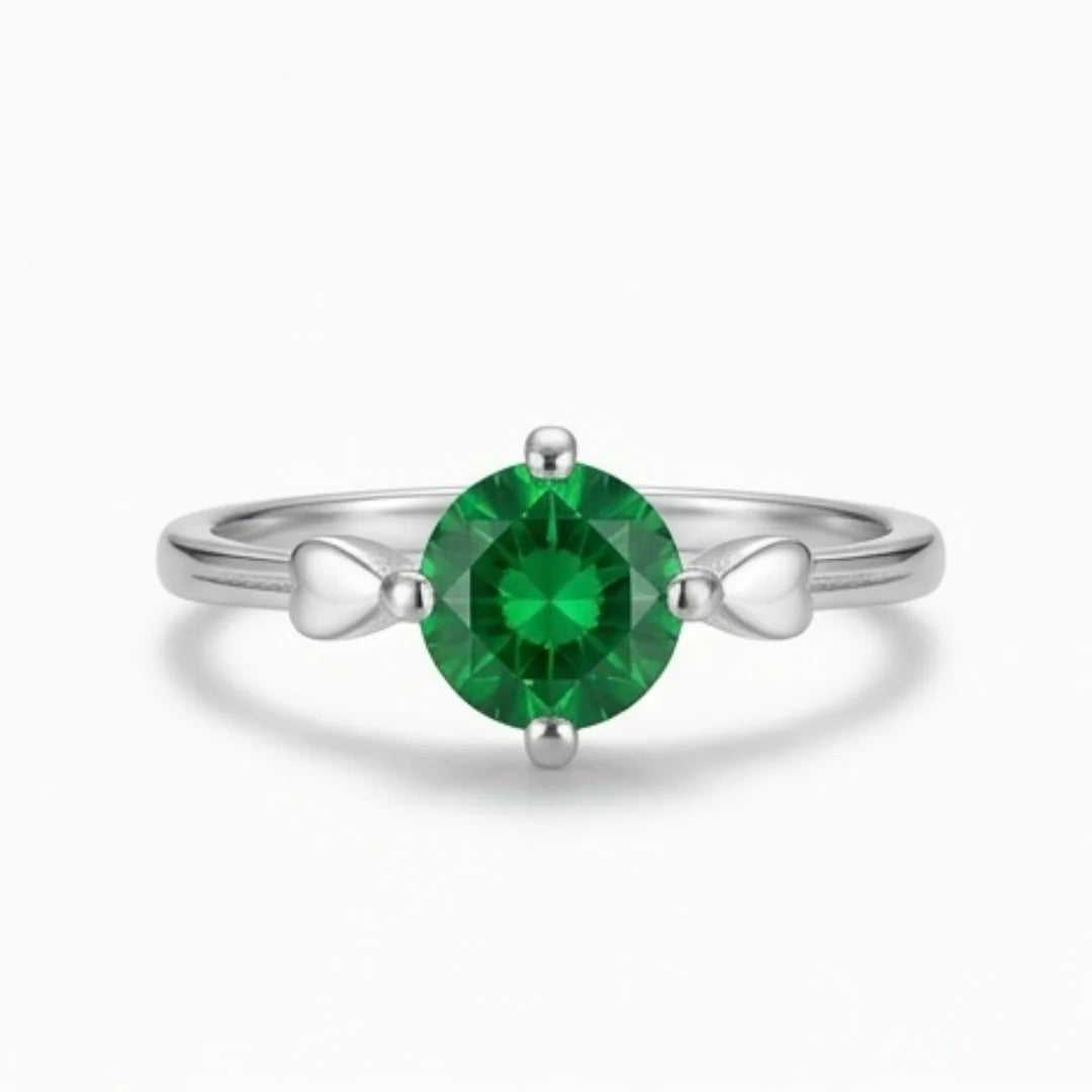 Emerald Female Ring | Step Cut Zamrud  | CODE E-14