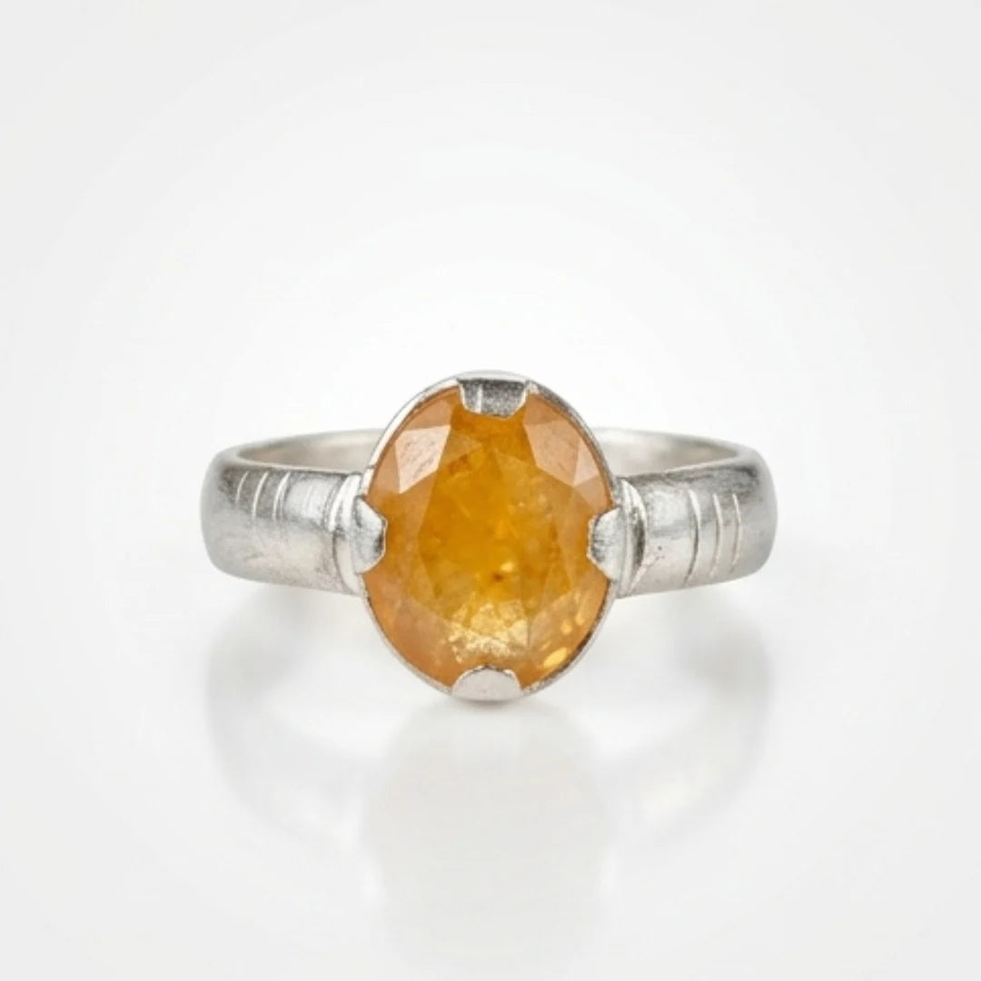 Pukhraj Female Ring | Shape Step Cut | CODE P25