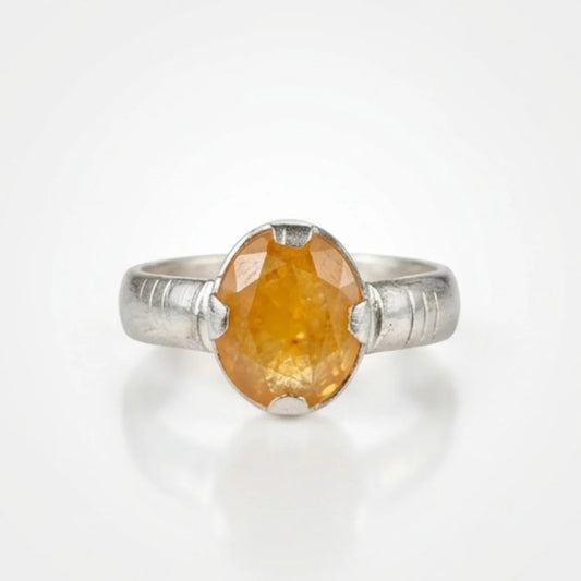 Pukhraj Female Ring | Shape Step Cut | CODE P25
