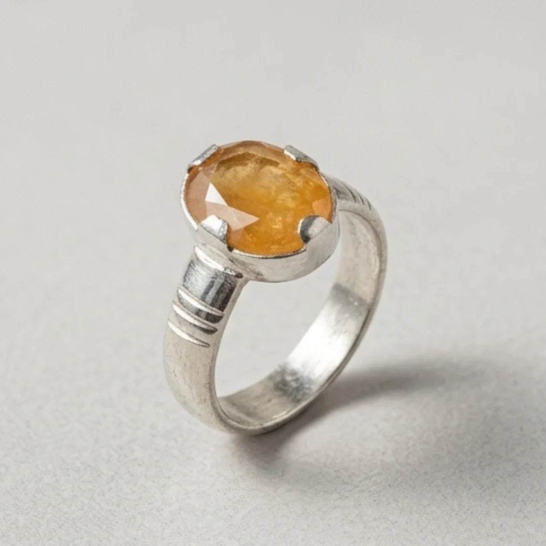 Pukhraj Female Ring | Shape Step Cut | CODE P25